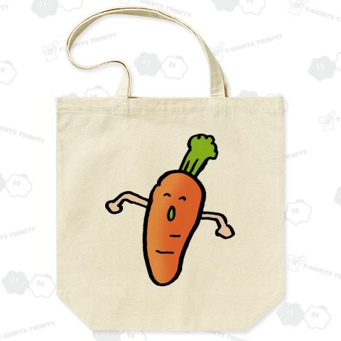 にんじんくん（トートバッグ Mサイズ）|デザインTシャツ通販【T