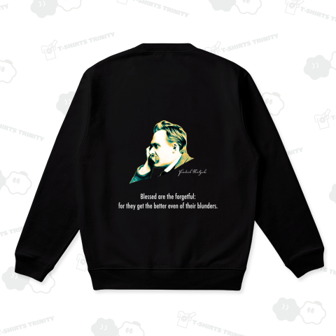 【ワンポイント&背面プリントver】ニーチェの名言