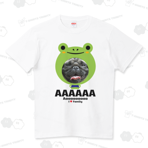 はめ込みデザインシャツ HAMEKOmee カエルデザイン