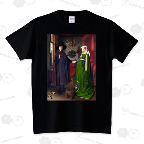 ヤン・ファン・エイク 「アルノルフィーニ夫妻像」【西洋 絵画 アート 美術 Tシャツ】
