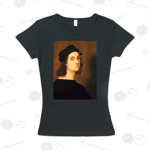 ラファエロ・サンツィオ 「自画像」【西洋 絵画 アート 美術 Tシャツ】