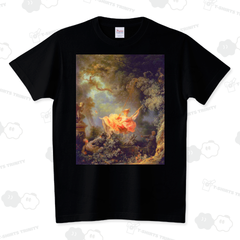 ジャン・オノレ・フラゴナール 「ぶらんこ」【西洋 絵画 アート 美術 Tシャツ】