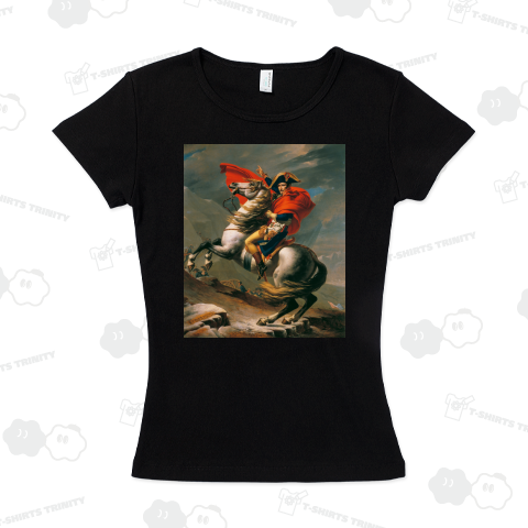 ジャック・ルイ・ダヴィッド 「ナポレオン・ボナパルト」【西洋 絵画 アート 美術 Tシャツ】