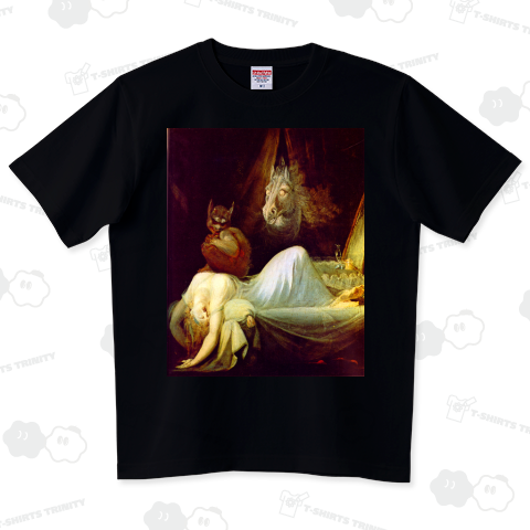 ハインリヒ・フュースリ「夢魔」【西洋 絵画 アート 美術 Tシャツ】