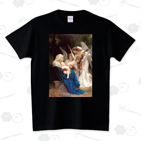 ウィリアム・アドルフ・ブグロー「天使の歌」【西洋 絵画 アート 美術 Tシャツ】