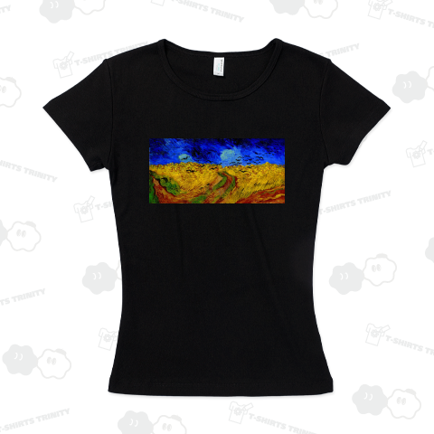 フィンセント・ファン・ゴッホ「カラスのいる麦畑」【西洋 絵画 アート 美術 Tシャツ】