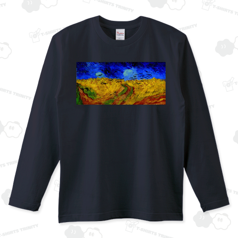 フィンセント・ファン・ゴッホ「カラスのいる麦畑」【西洋 絵画 アート 美術 Tシャツ】