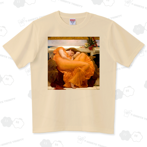 フレデリック・レイトン作「フレイミング・ジューン」【西洋 絵画 アート 美術 Tシャツ】