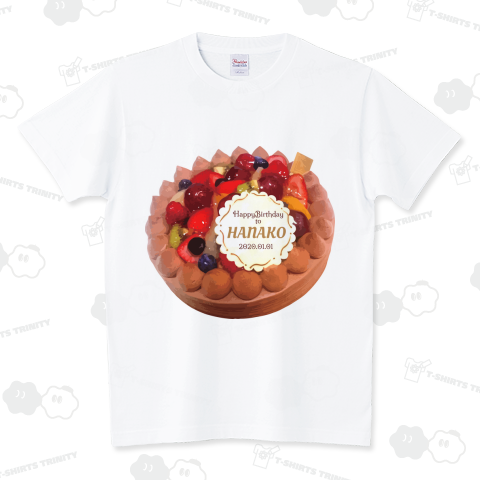 バースデーケーキのテンプレート