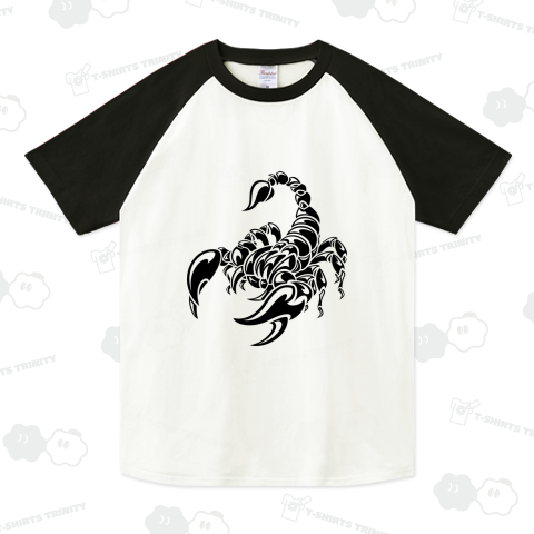 クールなタトゥー風サソリのシルエット