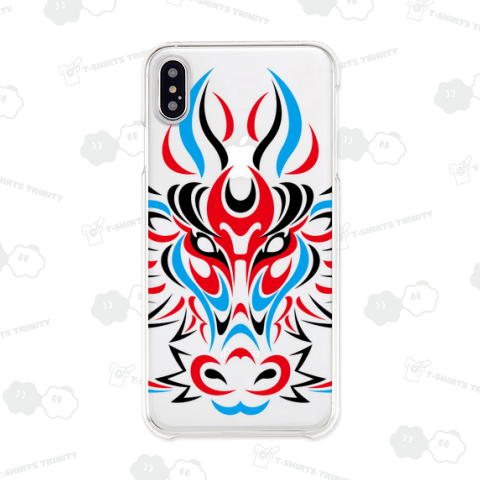 歌舞伎の隈取り風のドラゴン