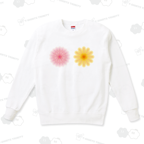 ビキニのブラのように両胸に咲く大輪の花