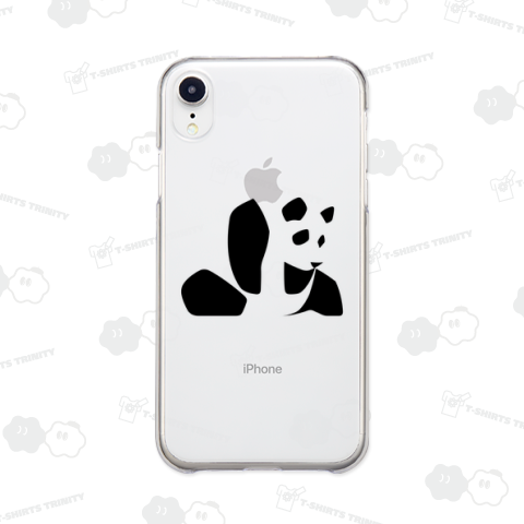 シンプルなパンダのシルエット