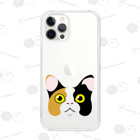 キュートな三毛猫のグラフィックアート