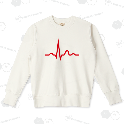 シンプルな心電図のラインアート