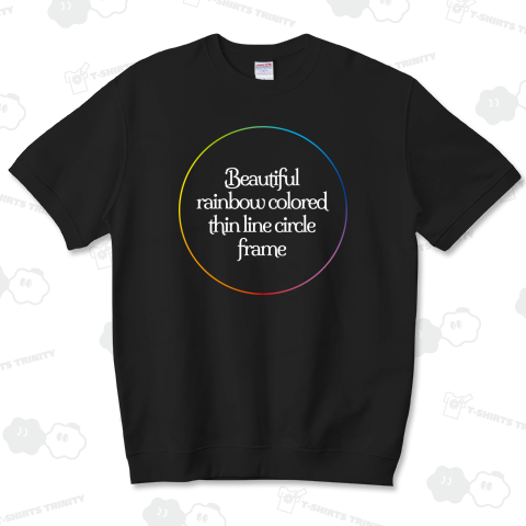 美しいレインボーカラーのサークルのテンプレート