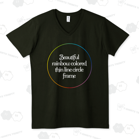 美しいレインボーカラーのサークルのテンプレート