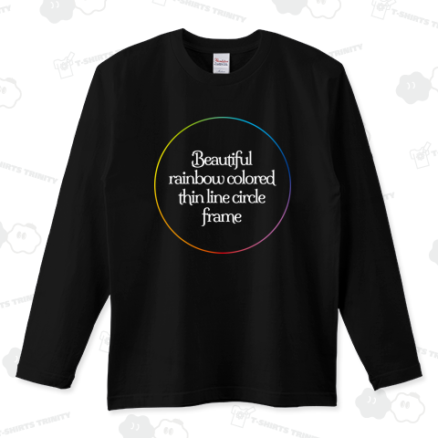 美しいレインボーカラーのサークルのテンプレート