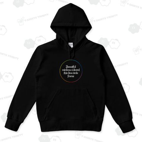 美しいレインボーカラーのサークルのテンプレート