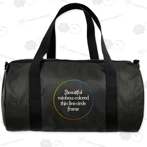 美しいレインボーカラーのサークルのテンプレート