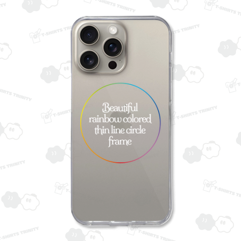 美しいレインボーカラーのサークルのテンプレート