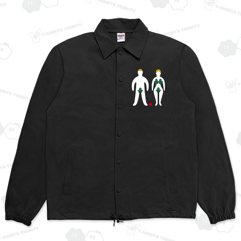 シンプルな線画のアダムとイブ