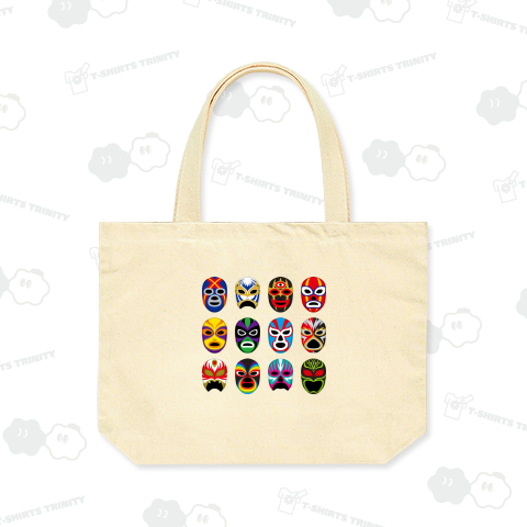 カラフルでコミカルな覆面レスラーのマスクたち