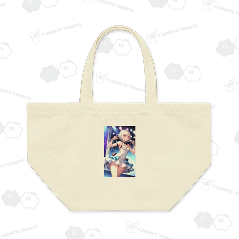 銀髪アイドルTシャツ 二次元イラスト