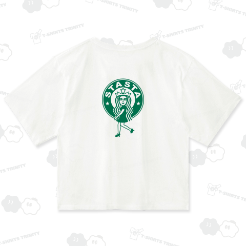 セイレーンちゃん スタスタ 円デザイン スタバパロディ バックプリント