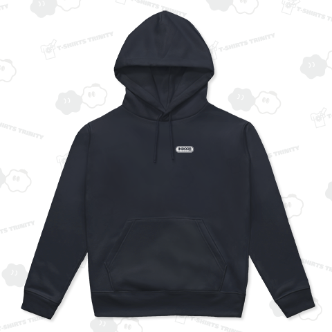 インドア派アウトドア派 白色胸にワンポイント