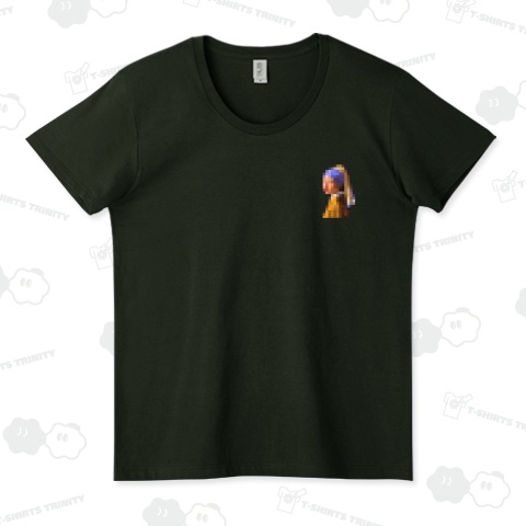 フェルメール 真珠の耳飾りの少女 胸にワンポイント