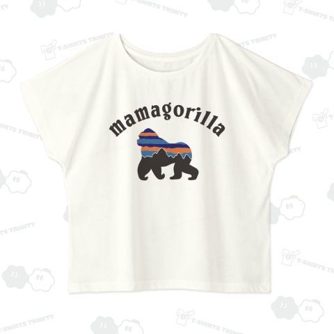 ママゴリラ? ゴリラシルエット 大きめロゴ