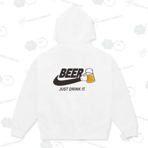 BEER ビール JUST DRINK IT ロゴ バックプリント