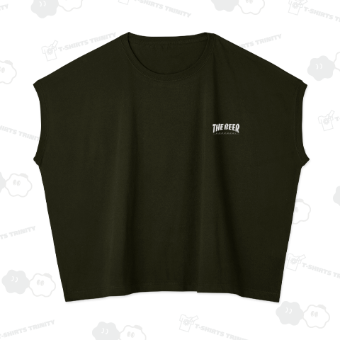 THE BEER ザ ビール 酔っ払い ロゴ 白 ワンポイント