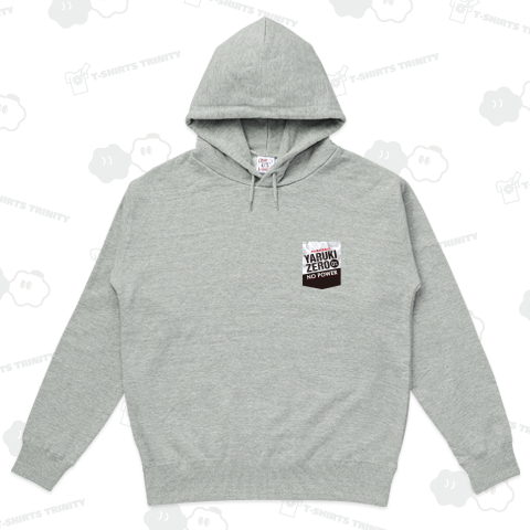 やる気ZERO 0% 胸にワンポイントロゴ