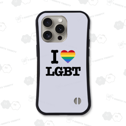 I LOVE LGBT レインボー RAINBOW ハート