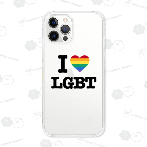 I LOVE LGBT レインボー RAINBOW ハート