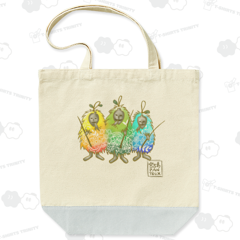 沖縄宮古島パーントゥ（配色トートバッグ Mサイズ）|デザインTシャツ