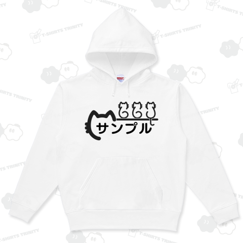3匹のロゴ乗り猫(黒)