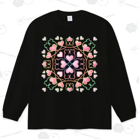 猫柄模様「散りばめられたハート」