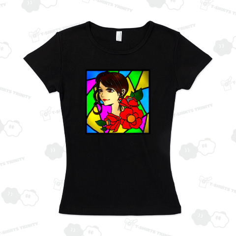 【ステンドグラス風】椿乙女