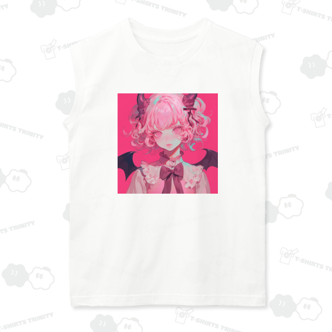 ピンクのふわふわ悪魔ちゃん