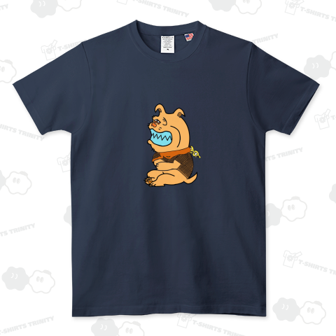 ブルドックと緑の鳥