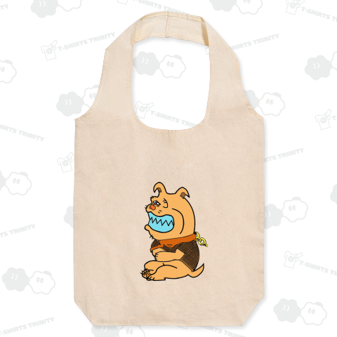 ブルドックと緑の鳥