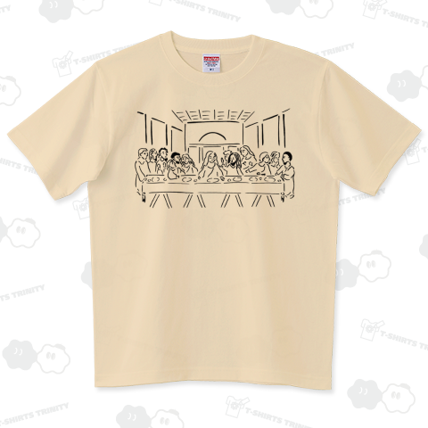 最後の晩餐(ゆるゆる) ハイグレードTシャツ(6.2オンス)