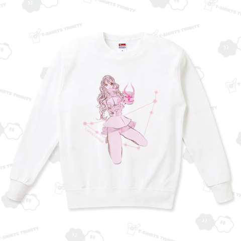 星座Tシャツ 山羊座 ロゼ シャンパーニュver.