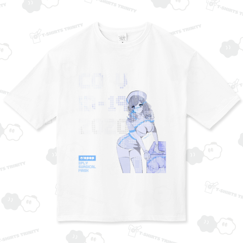 EROPOP ガーリー ナース マスク着用 ブルーライン