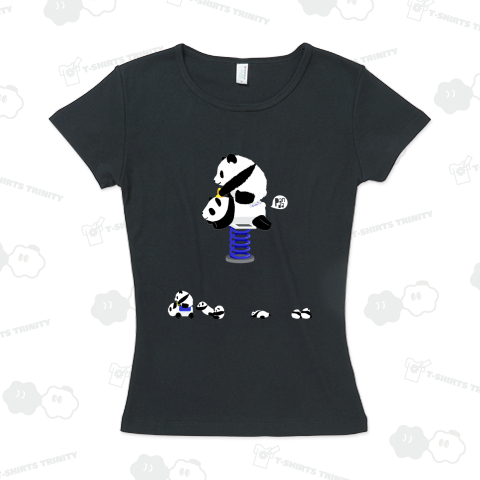 PLAYGROUND ぼよよんパンダ 公園遊具 子パンダ居眠り中 ミニパンダカー付き