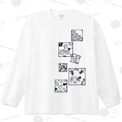 和柄四角枠(藍色)