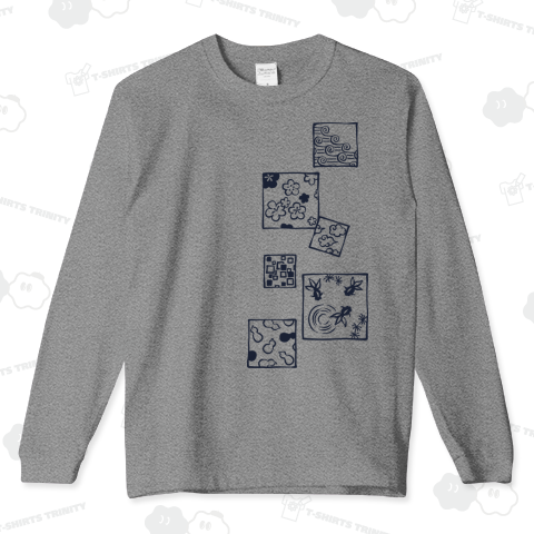 和柄四角枠(藍色)